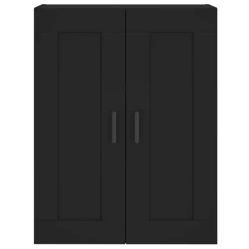  fekete szerelt fa fali szekrény 69,5 x 34 x 90 cm