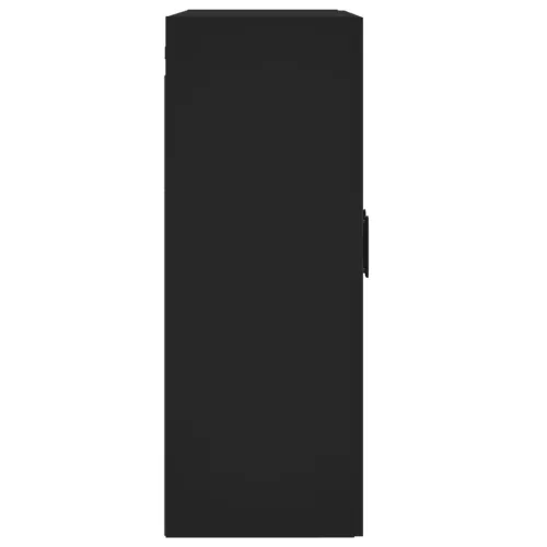  fekete szerelt fa fali szekrény 69,5 x 34 x 90 cm