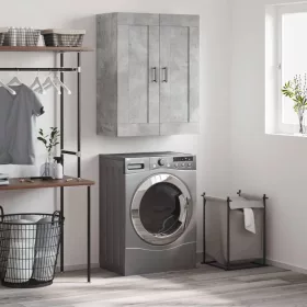  betonszürke szerelt fa fali szekrény 69,5 x 34 x 90 cm