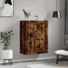  füstös tölgy szerelt fa fali szekrény 69,5 x 34 x 90 cm