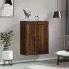  barna tölgy szerelt fa fali szekrény 69,5 x 34 x 90 cm