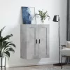  betonszürke szerelt fa fali szekrény 69,5 x 34 x 90 cm