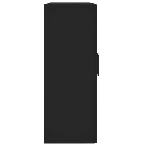  fekete szerelt fa fali szekrény 69,5 x 34 x 90 cm