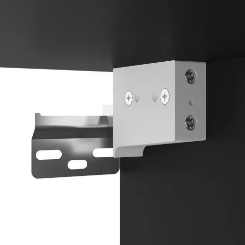  fekete szerelt fa fali szekrény 69,5 x 34 x 90 cm