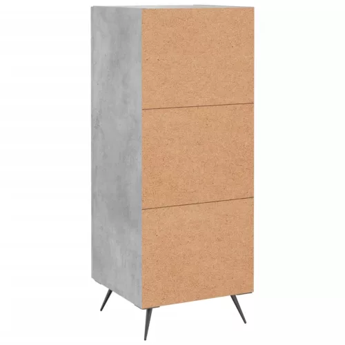  betonszürke szerelt fa tálalószekrény 34,5 x 34 x 90 cm