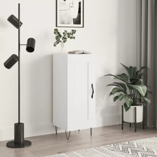  fehér szerelt fa tálalóasztal 34,5 x 34 x 90 cm