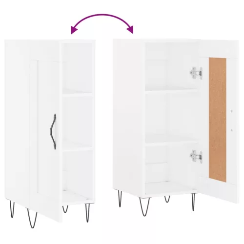  fehér szerelt fa tálalóasztal 34,5 x 34 x 90 cm