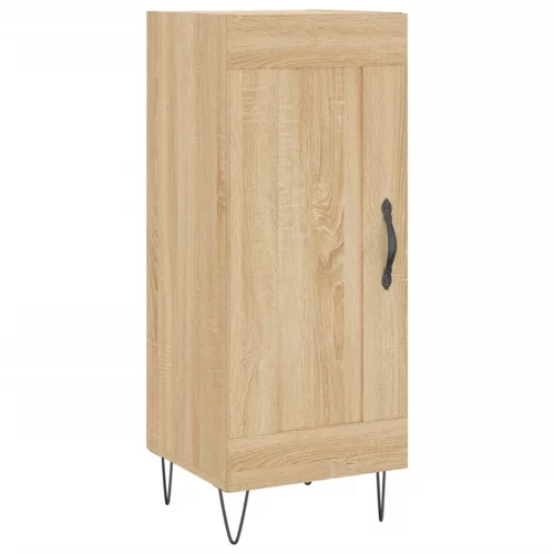  sonoma tölgy színű szerelt fa tálalóasztal 34,5 x 34 x 90 cm