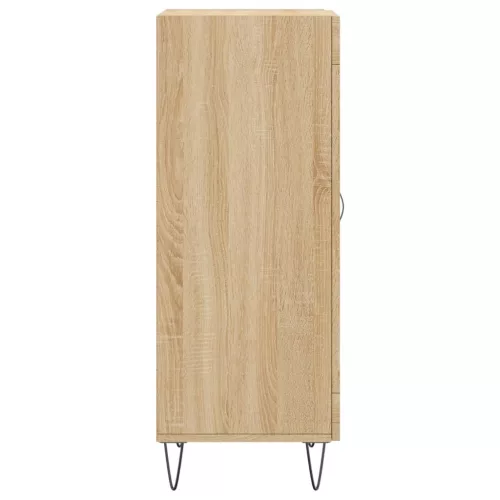  sonoma tölgy színű szerelt fa tálalóasztal 34,5 x 34 x 90 cm