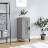  szürke sonoma színű szerelt fa tálalószekrény 34,5 x 34 x 90 cm