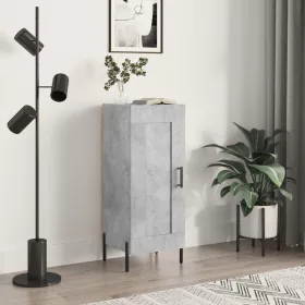 betonszürke szerelt fa tálalószekrény 34,5 x 34 x 90 cm