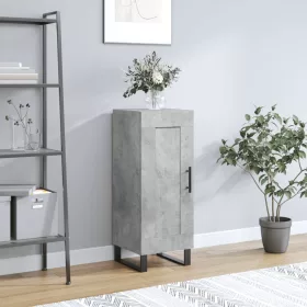  betonszürke szerelt fa tálalószekrény 34,5 x 34 x 90 cm