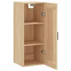  sonoma tölgy szerelt fa fali szekrény 34,5x34x90 cm