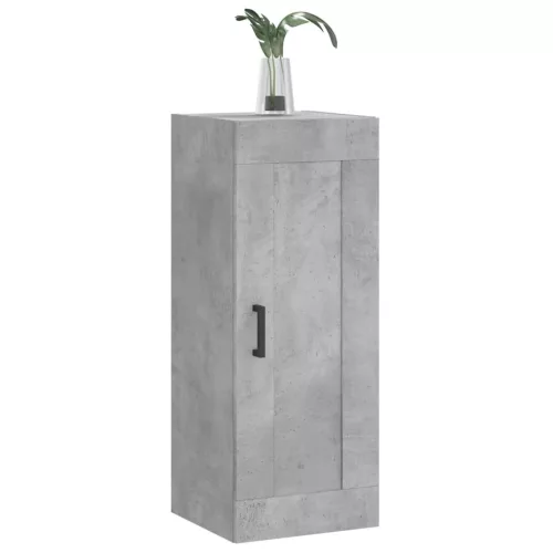  betonszürke szerelt fa fali szekrény 34,5x34x90 cm