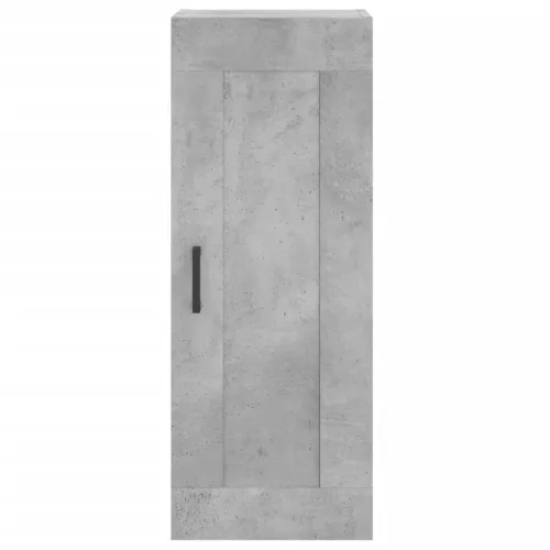  betonszürke szerelt fa fali szekrény 34,5x34x90 cm