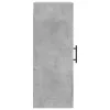  betonszürke szerelt fa fali szekrény 34,5x34x90 cm
