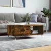  füstös tölgy színű fatermék dohányzóasztal 90x50x36,5 cm