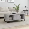  betonszürke szerelt fa dohányzóasztal 90x50x36,5 cm