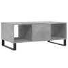  betonszürke szerelt fa dohányzóasztal 90x50x36,5 cm