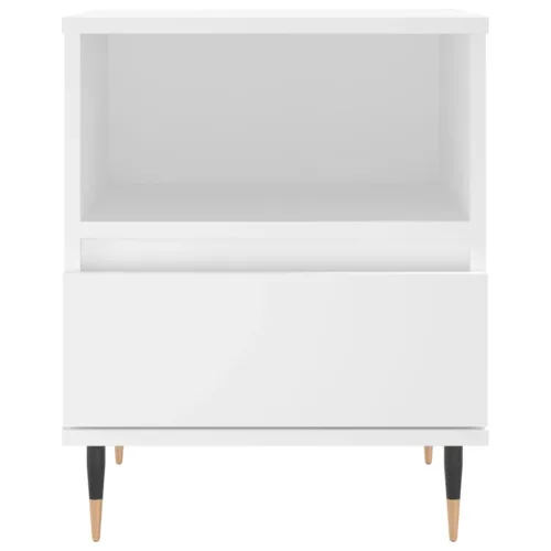  fehér szerelt fa éjjeliszekrény 40 x 35 x 50 cm