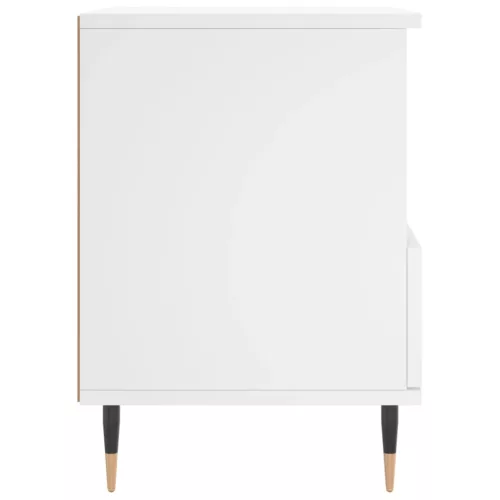  fehér szerelt fa éjjeliszekrény 40 x 35 x 50 cm