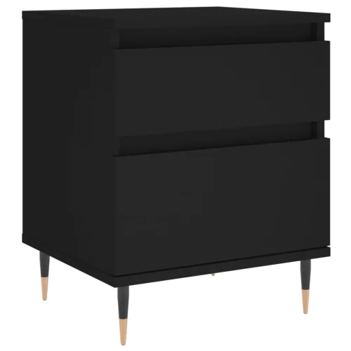  fekete szerelt fa éjjeliszekrény 40 x 35 x 50 cm