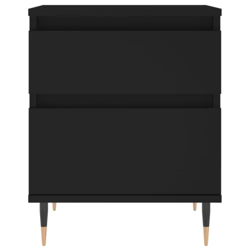  fekete szerelt fa éjjeliszekrény 40 x 35 x 50 cm