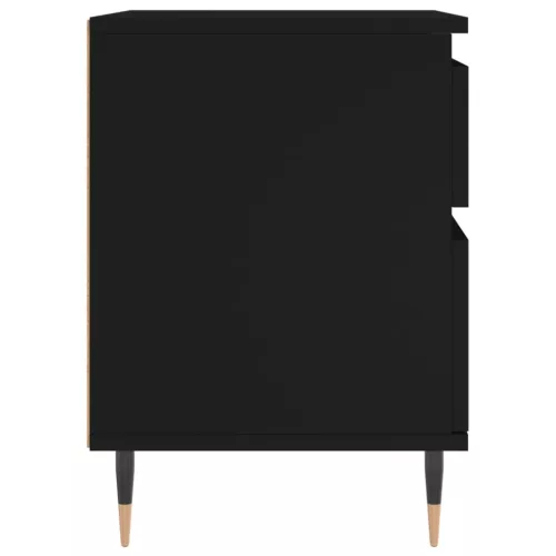  fekete szerelt fa éjjeliszekrény 40 x 35 x 50 cm