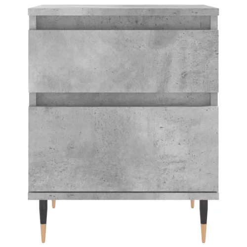  2 db betonszürke szerelt fa éjjeliszekrény 40 x 35 x 50 cm
