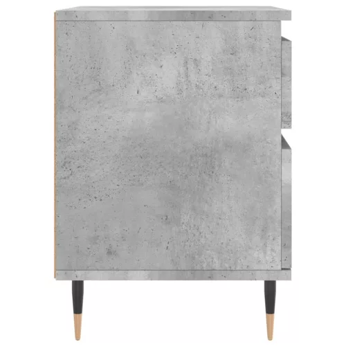  2 db betonszürke szerelt fa éjjeliszekrény 40 x 35 x 50 cm