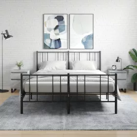    2 db betonszürke szerelt fa éjjeliszekrény 40 x 35 x 50 cm