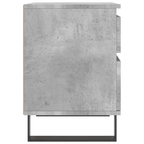  2 db betonszürke szerelt fa éjjeliszekrény 40 x 35 x 50 cm