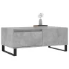  betonszürke szerelt fa dohányzóasztal 90x50x36,5 cm