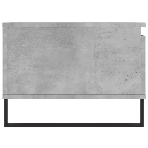  betonszürke szerelt fa dohányzóasztal 90x50x36,5 cm
