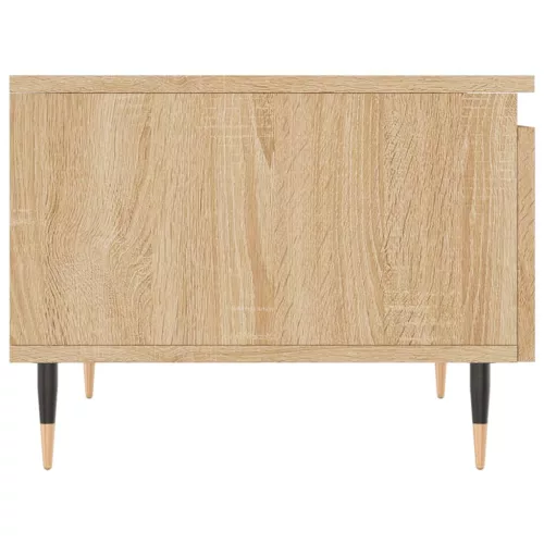  2 db sonoma tölgy szerelt fa dohányzóasztal 50 x 46 x 35 cm