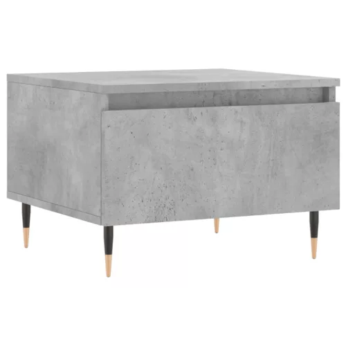  2 db betonszürke szerelt fa dohányzóasztal 50 x 46 x 35 cm