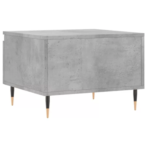 2 db betonszürke szerelt fa dohányzóasztal 50 x 46 x 35 cm