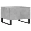  2 db betonszürke szerelt fa dohányzóasztal 50 x 46 x 35 cm