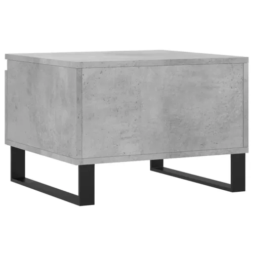  2 db betonszürke szerelt fa dohányzóasztal 50 x 46 x 35 cm