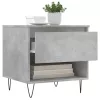  2 db betonszürke szerelt fa dohányzóasztal 50 x 46 x 50 cm