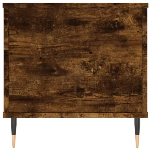  füstös tölgy színű szerelt fa dohányzóasztal 90 x 44,5 x 45 cm