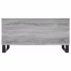  szürke sonoma színű szerelt fa dohányzóasztal 90x44,5x45 cm