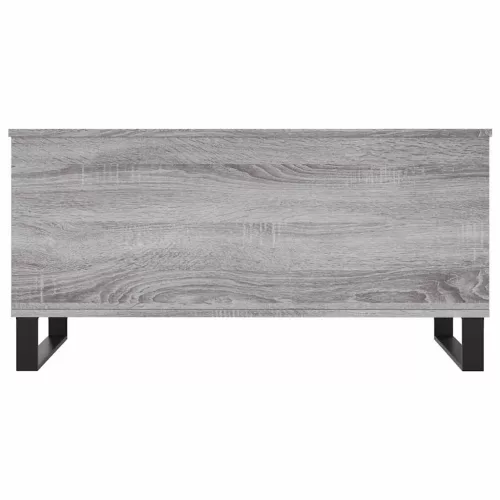  szürke sonoma színű szerelt fa dohányzóasztal 90x44,5x45 cm