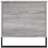  szürke sonoma színű szerelt fa dohányzóasztal 90x44,5x45 cm