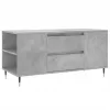  betonszürke szerelt fa dohányzóasztal 102x44,5x50 cm