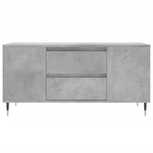  betonszürke szerelt fa dohányzóasztal 102x44,5x50 cm