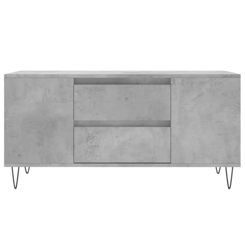  betonszürke szerelt fa dohányzóasztal 102x44,5x50 cm