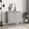  2 db betonszürke szerelt fa tálalószekrény 40 x 35 x 70 cm