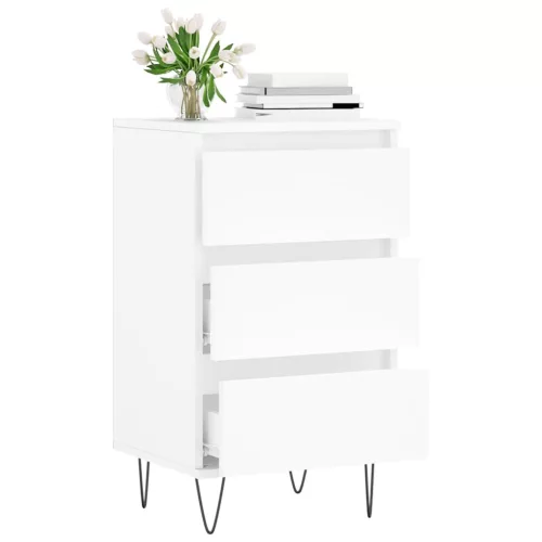  fehér szerelt fa tálalószekrény 40 x 35 x 70 cm