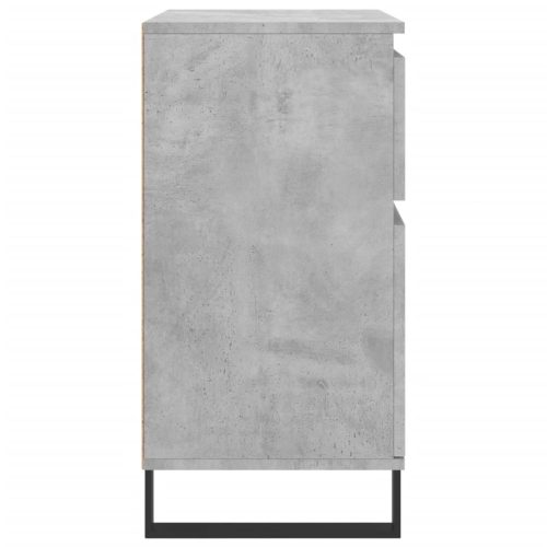  betonszürke szerelt fa tálalószekrény 60 x 35 x 70 cm